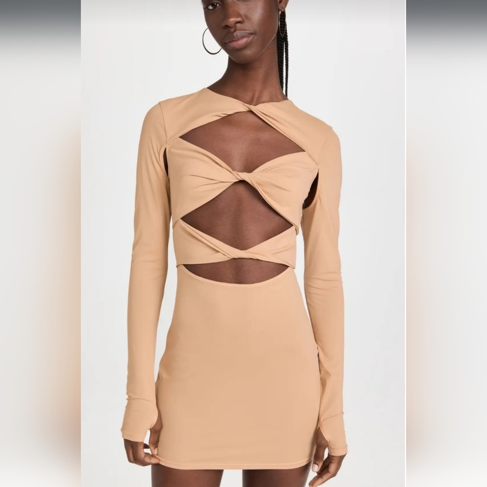 Lioness - Mendez Cutout Dress | nude medium  mini women long sleeves